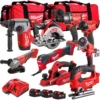 Milwaukee T4TM-5 9-Piece Cordless Tool Kit