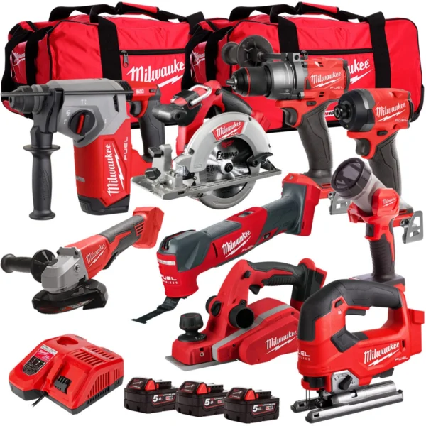 Milwaukee T4TM-5 9-Piece Cordless Tool Kit