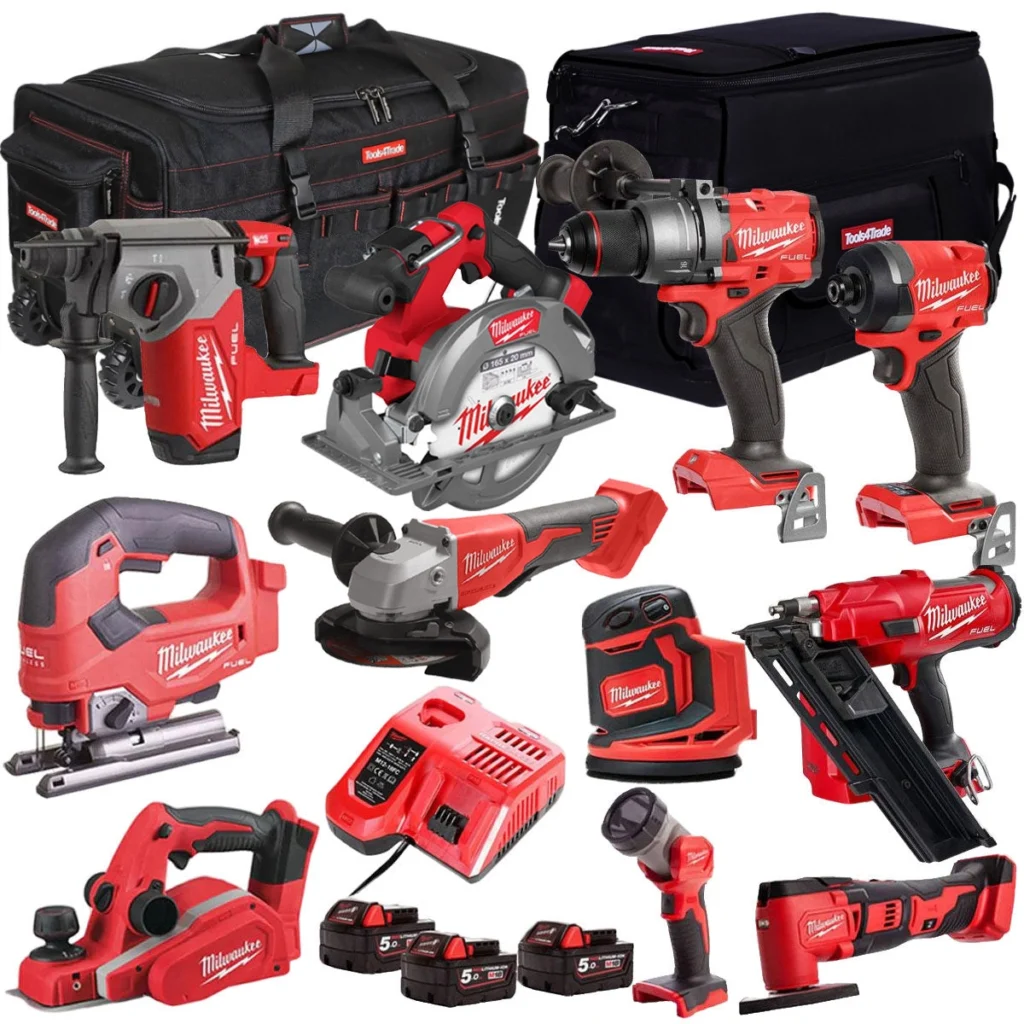 Milwaukee T4TKIT-511 11-Piece Cordless Tool Kit