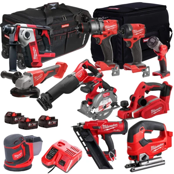 Milwaukee T4TKIT-515 11 Piece Cordless Tool Kit