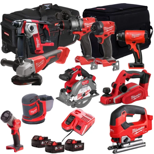 Milwaukee T4TKIT-507 10-Piece Cordless Tool Kit