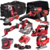 Milwaukee T4TKIT-509 10 Piece Cordless Combo Kit