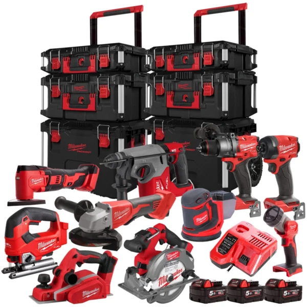 Milwaukee M18-10PC-KIT 10-Piece Power Tool Kit