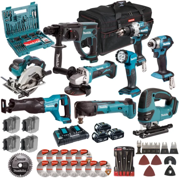 Makita T4TKIT-17229 18V 9-Piece Combo Kit