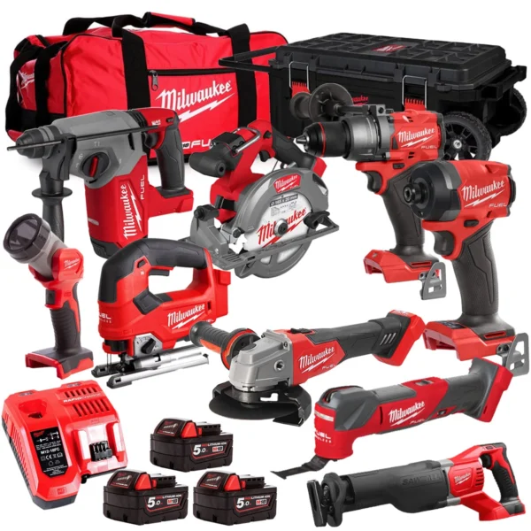 Milwaukee M18FPP6L3-503BK23 9-Piece Power Tool Kit