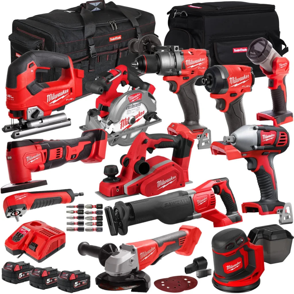 Milwaukee T4TKITM-75 11 Piece Power Tool Kit