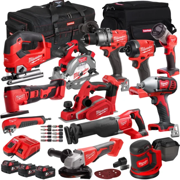 Milwaukee T4TKITM-75 11 Piece Power Tool Kit