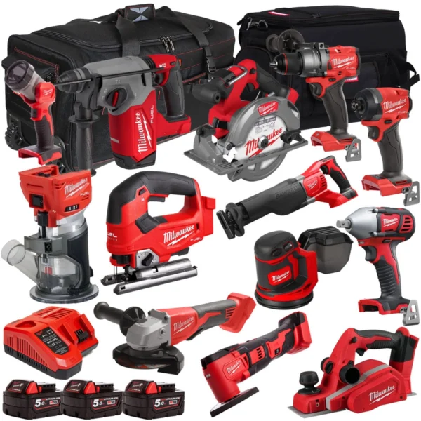 Milwaukee T4TKIT-32214 13 Piece Combo Kit