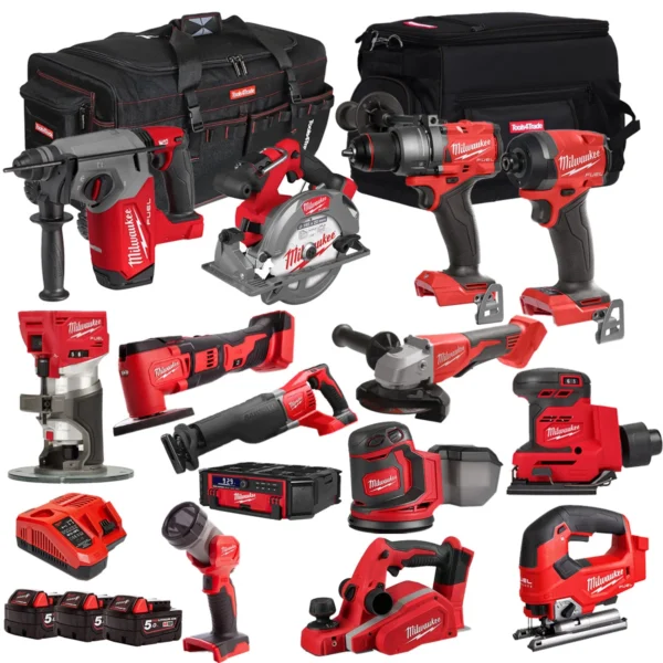 Milwaukee T4TKIT-32224 18V 14 Piece Combo Kit