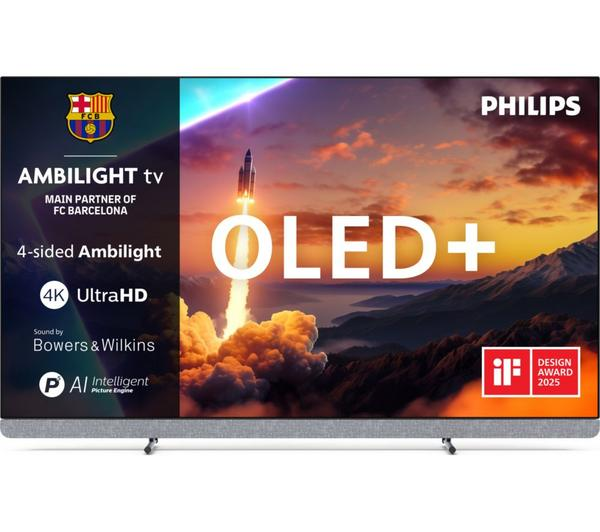 Philips OLED910 77 inch Ambilight TV with immersive Ambilight technology