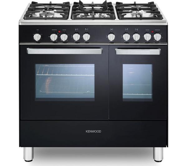 KENWOOD CK406 90 cm Dual Fuel Range Cooker in Black