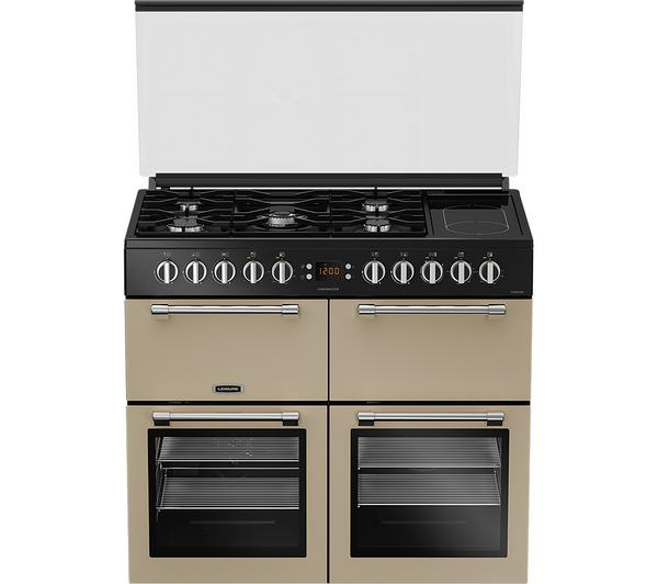 LEISURE Chefmaster CC100F521C Cream Dual Fuel Range Cooker in a kitchen setting.