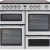 Flavel MLN10CRS Electric Ceramic Silver Cooker with Ceramic Hob