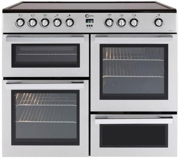 Flavel MLN10CRS Electric Ceramic Silver Cooker with Ceramic Hob