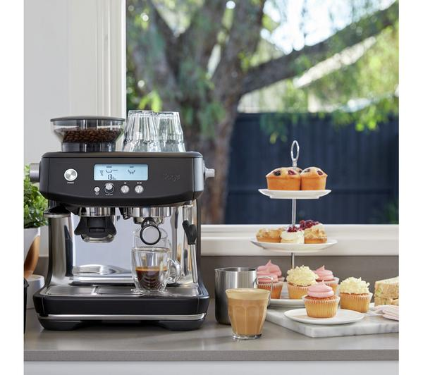 Sage Barista Pro SES878 Black coffee machine in Black Truffle finish