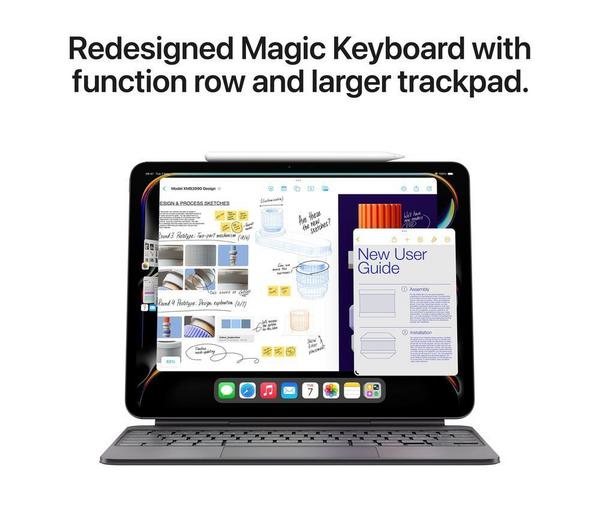 APPLE 11″ iPad Pro 1TB Silver showcasing its sleek design