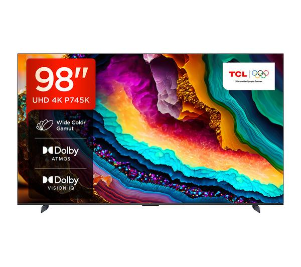 TCL 98P745K 98 inch Smart TV showcasing vibrant 4K HDR picture quality