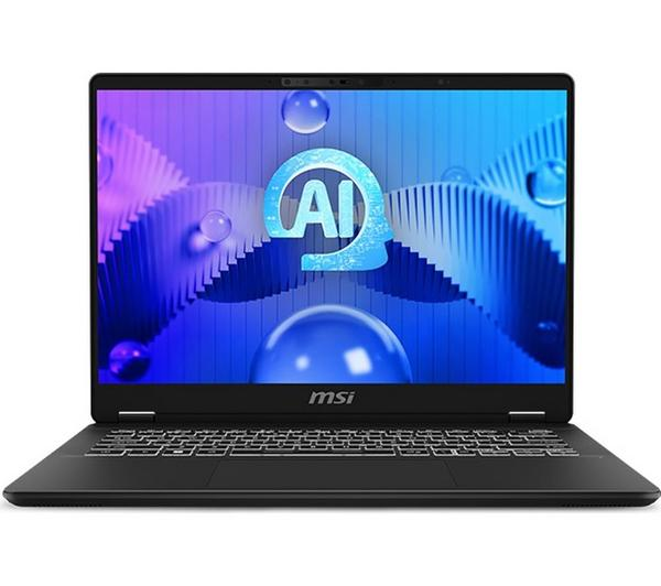 MSI Prestige 14 AI Evo Grey Laptop with 512GB SSD