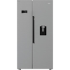 BEKO Pro HarvestFresh ASD2442VPS Stainless Steel Fridge - Front View