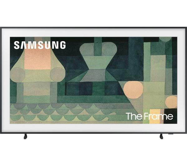 Samsung The Frame 75 inch QLED TV showcasing beautiful artwork in Art Mode.