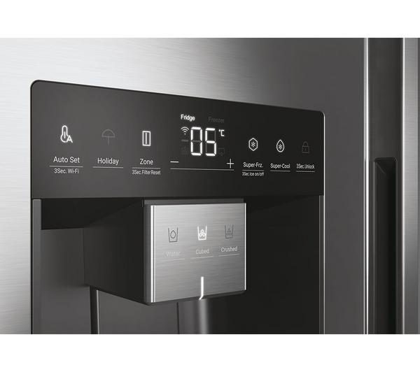 Haier HSW79F18CIMM Platinum Inox Fridge with advanced smart features