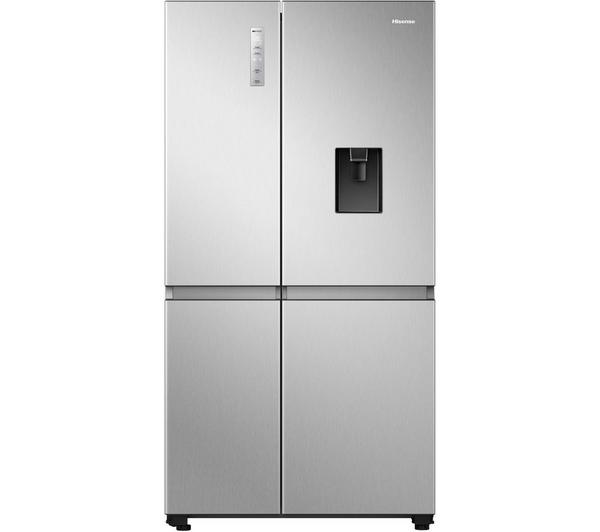 HISENSE PureFlat RS840N4WCE Stainless Steel Fridge Freezer - Front View