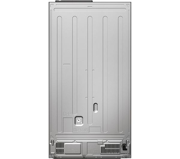 Haier HSW59F18EIPT American Fridge Freezer in Slate Black