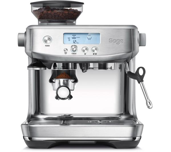 Sage Barista Pro SES878 Stainless Steel Espresso Machine with integrated grinder