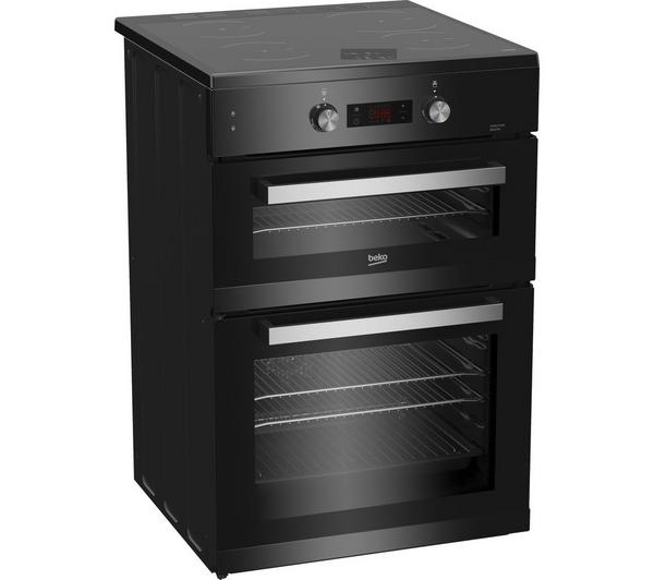 BEKO Pro BDI6C65K electric cooker in a modern black finish, perfect for any kitchen.