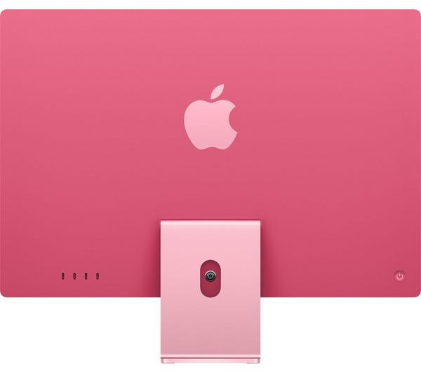 APPLE iMac 4.5K 24 Pink in a vibrant pink finish, showcasing its sleek design and Retina display.
