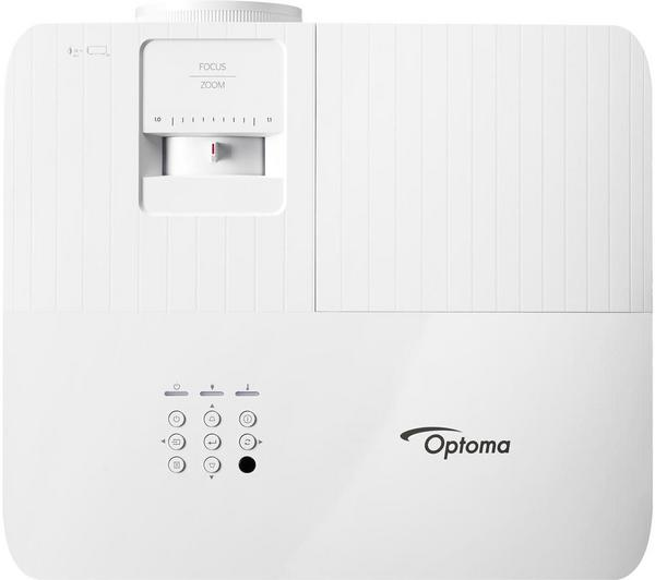 Optoma UHD35x 4K Home Cinema Projector showcasing vibrant colors and sharp detail