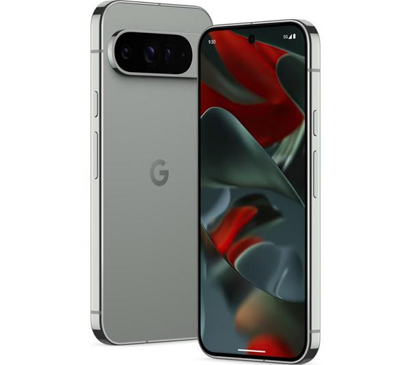 Google Pixel 9 Pro XL Hazel showing its premium hazel casing