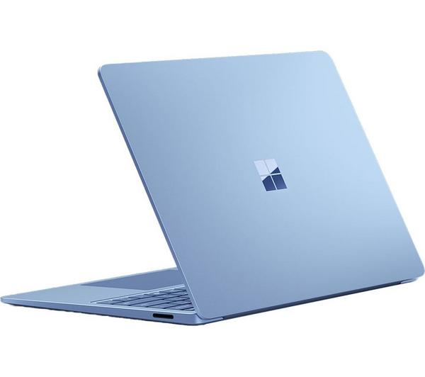 Microsoft Surface Laptop Copilot+ Sapphire showcasing its sleek design and vibrant sapphire color.