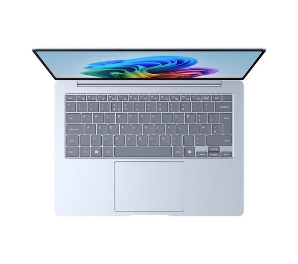 Samsung Galaxy Book4 Edge Blue Laptop with a modern aesthetic