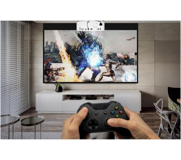 Optoma UHD35x 4K Home Cinema Projector showcasing vibrant colors and sharp detail