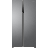 Haier HSR3918ENPG American Fridge Freezer in a sleek silver finish