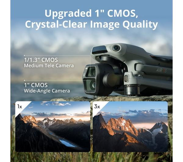 DJI Air 3S Drone Fly More Combo in Smart Grey