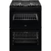 AEG 5000 Dual Fuel Cooker Black CKX6540ACB front view