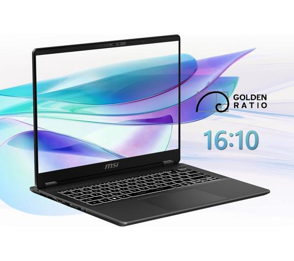 MSI Prestige 14 AI Evo Grey Laptop with 512GB SSD