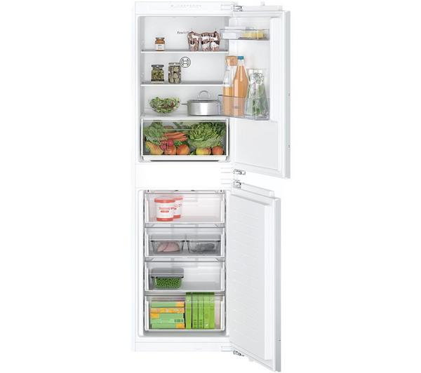 BOSCH Series 2 KIN85NFE0G Fridge Freezer integrated with a fixed hinge