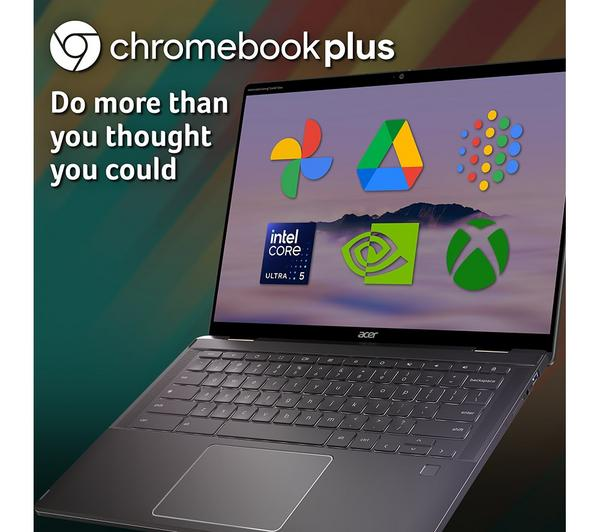 Acer Spin 714 512GB Grey 2-in-1 Chromebook Plus Ultra 5