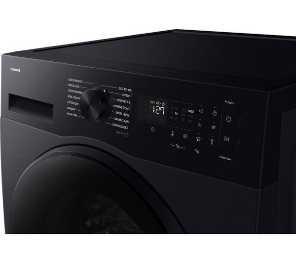 Samsung Series 5 AI Energy Black front view with open door