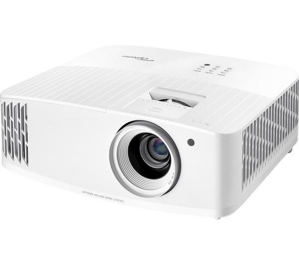 Optoma UHD35x 4K Home Cinema Projector showcasing vibrant colors and sharp detail