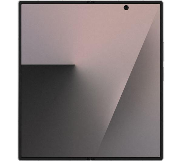 Samsung Galaxy Z Fold7 512GB Silver unfolded, showcasing its large display.