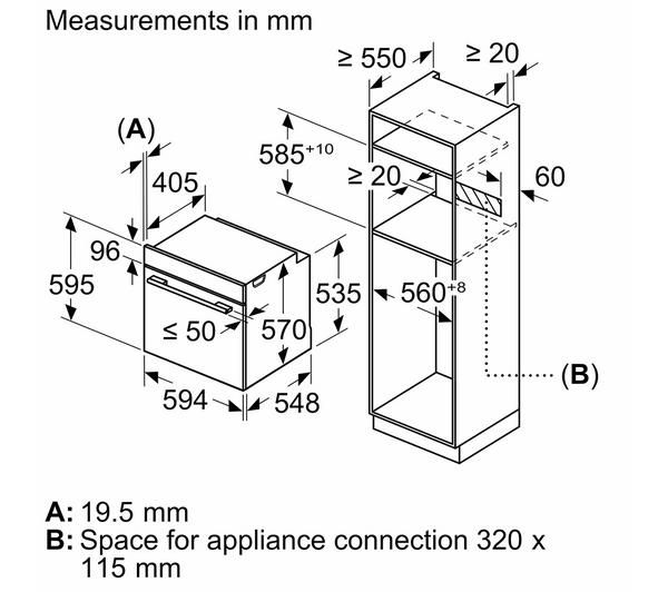 NEFF Slide&Hide N50 oven graphite grey electric with door open