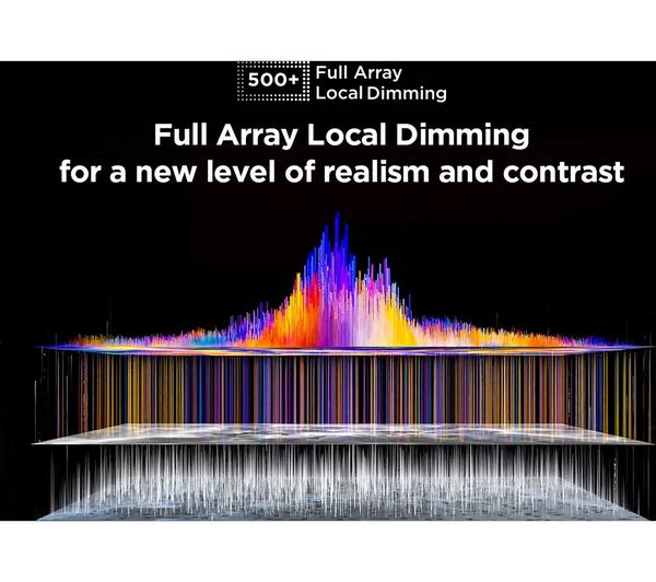 TCL 85C805K 85 inch Mini LED TV showcasing vibrant colors and deep blacks