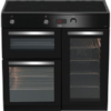 BEKO KDVI90K 90 cm Black Cooker featuring a sleek black finish and modern design.