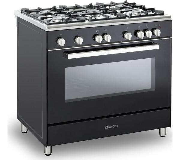 KENWOOD CK307G 90 cm Gas Cooker in sleek black finish