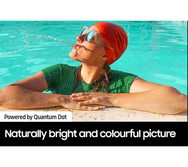 Samsung The Frame 75 inch QLED TV showcasing stunning 4K HDR picture quality in Art Mode.