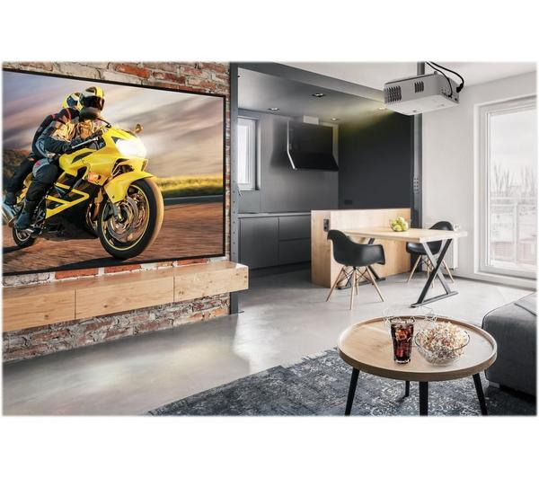 Optoma UHD35x 4K Home Cinema Projector showcasing vibrant colors and sharp detail